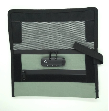 Safely Smell Proof Travel Wallet with Hidden Anti-Theft Lock Powered by FireBar Labs