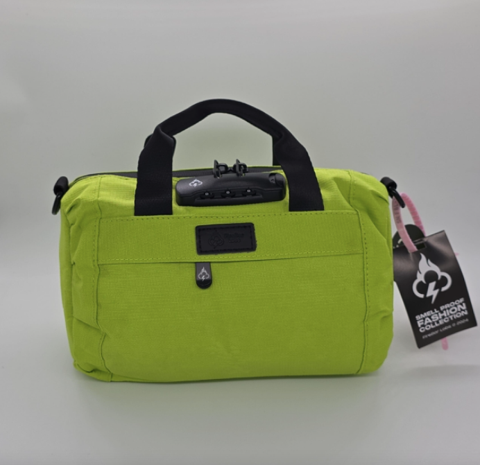 Safely Smell Proof Mini Duffle Bag with Anti-Theft Lock Powered by FireBar Labs