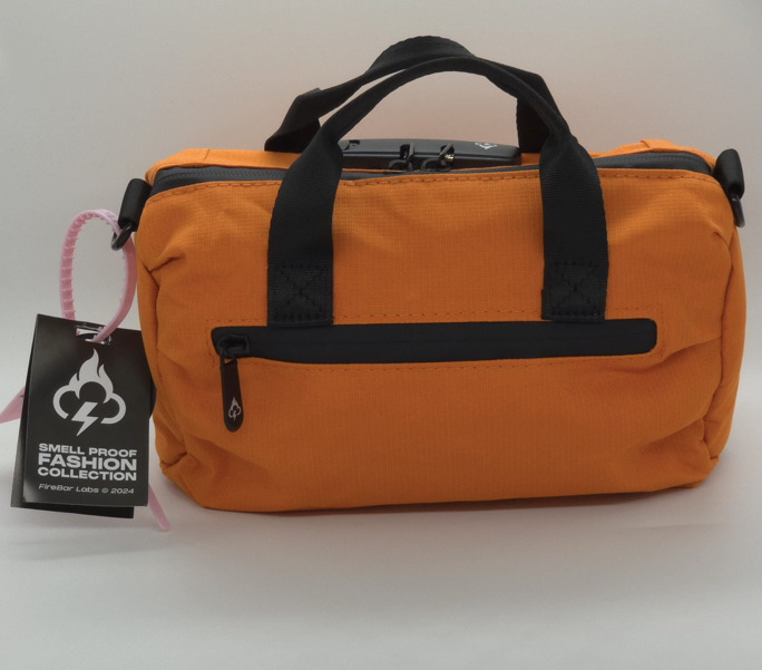 Safely Smell Proof Mini Duffle Bag with Anti-Theft Lock Powered by FireBar Labs