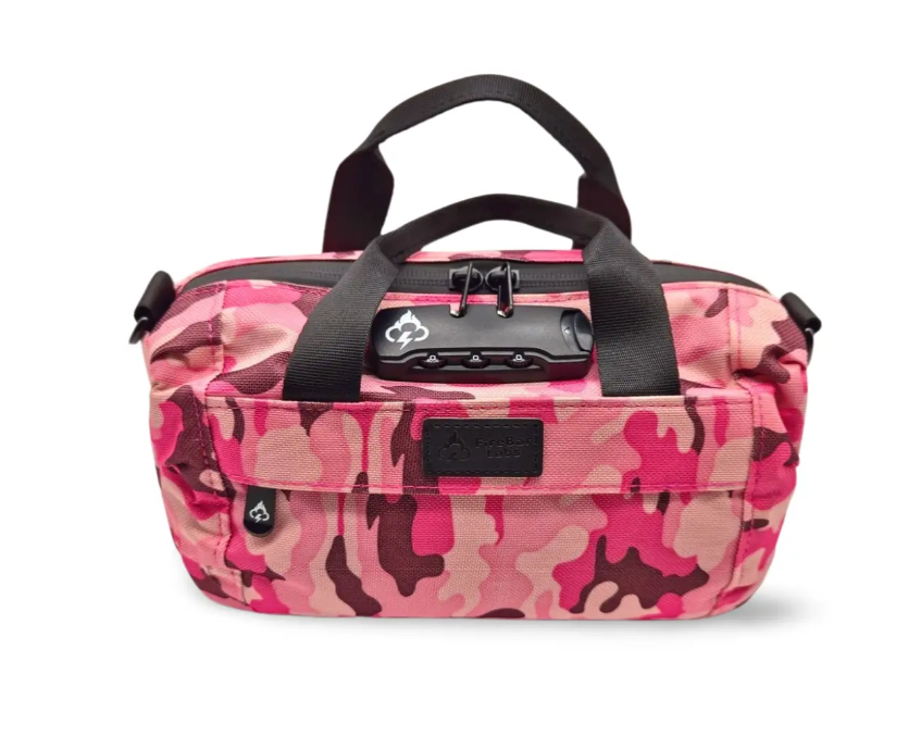 Safely Smell Proof Mini Duffle Bag with Anti-Theft Lock Powered by FireBar Labs