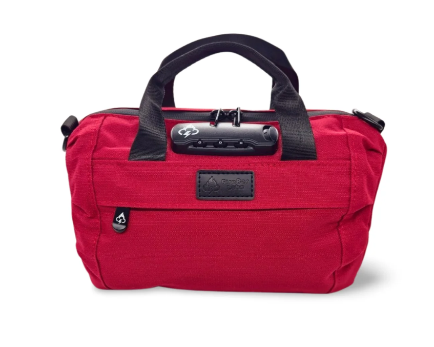 Safely Smell Proof Mini Duffle Bag with Anti-Theft Lock Powered by FireBar Labs