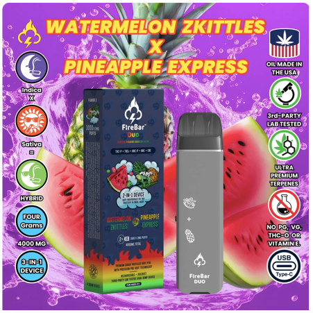 Strain Flavor Watermelon Zkittles x Pineapple Express