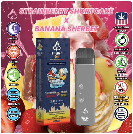 Strain Flavor Strawberry Shortcake x Banana Sherbet